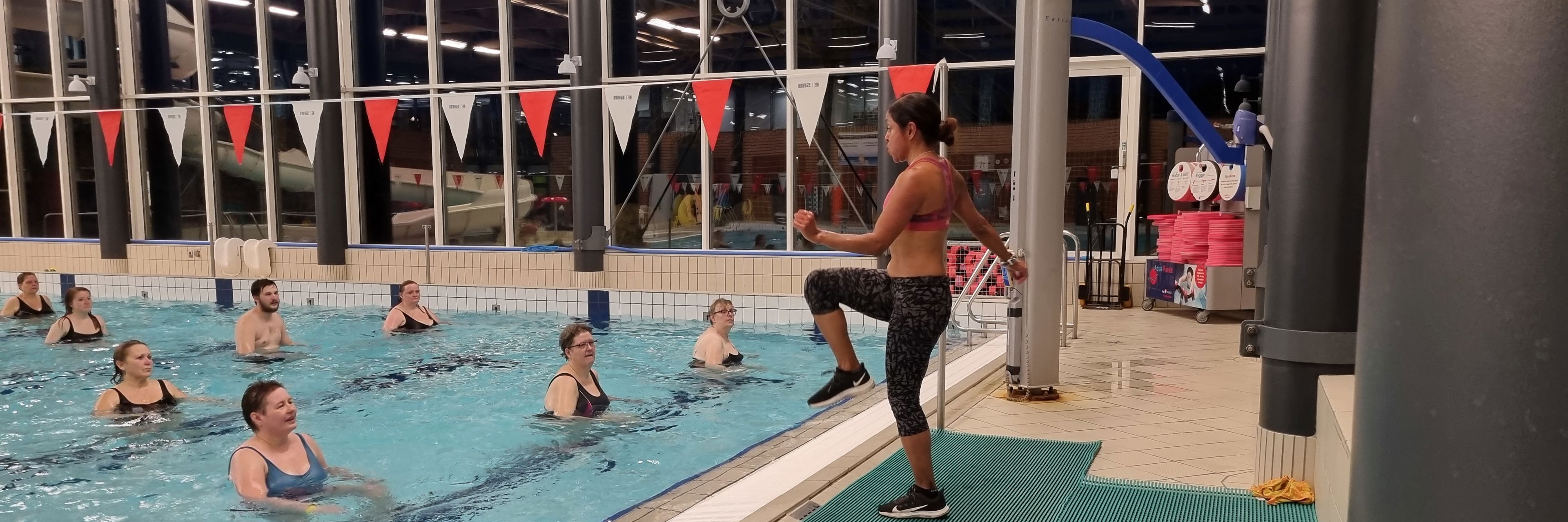 Illustration træning i vand