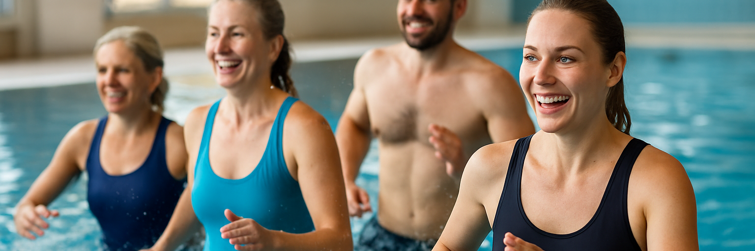 Illustration træning i vand